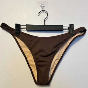 Cotton On high side Brazilian seam bikini bottoms brownie sz xl nwt006